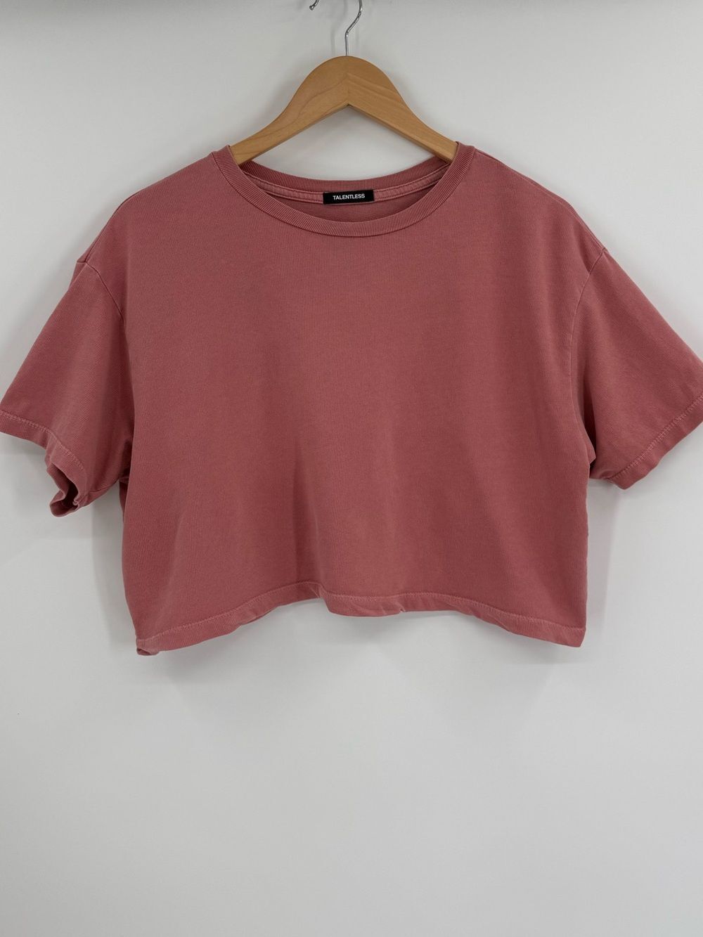 Talentless Cotton Cropped Tee | Mauve | OSFA (fits 0-10)
